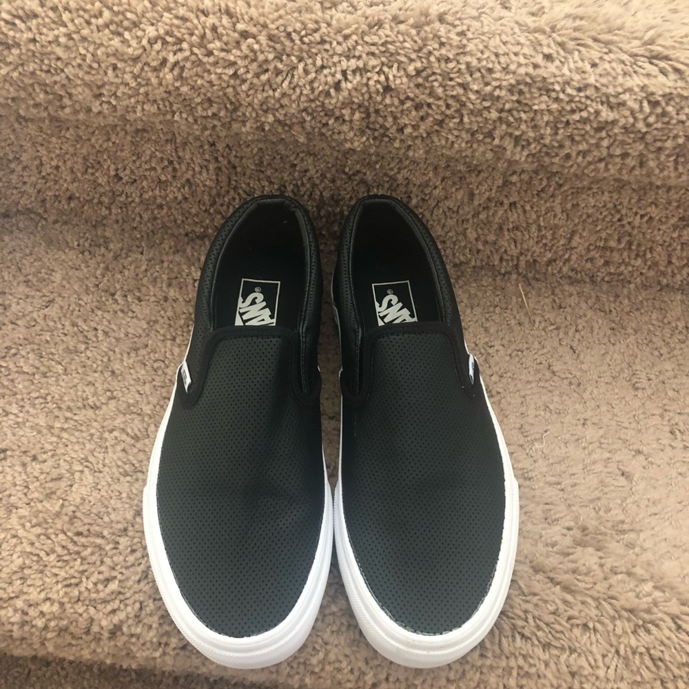 White and black vans